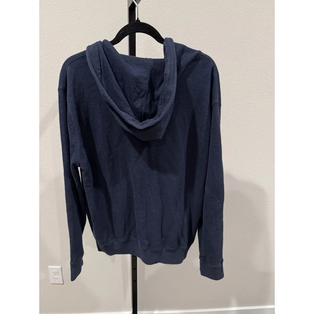 POLO RALPH LAUREN Jersey Zip-Up‎ Hoodie Mens Navy Size L Comfort